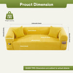 3Seater Sofa Boneless Couches,No Assembly Needed, Modern Sofa For Compact Living Rooms, Apartments, And Offices
