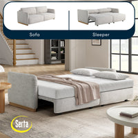 Durango 86" Upholstered Queen Size Convertible Sleeper Sofa