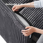 101” L Shaped Couch Sleeper Sofa Bed,Sectional Sofa With Cup Holders,Reversible Storage Chaise And Usb Ports, Tool Free Assembly