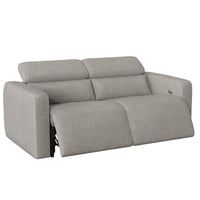 72" Wide Modern Fabric Manual 2-Seater Reclining Sofa