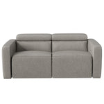 72" Wide Modern Fabric Manual 2-Seater Reclining Sofa