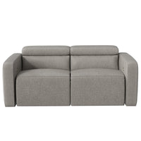 72" Wide Modern Fabric Manual 2-Seater Reclining Sofa