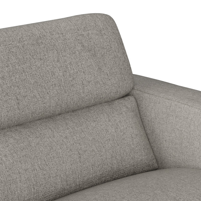 72" Wide Modern Fabric Manual 2-Seater Reclining Sofa