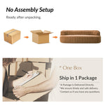 95.5"W Modern Curved Boneless Channel Tufted Compressed Sofa