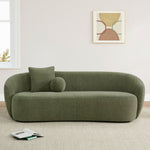 Harlan 89'' Boucle Upholstered Curved Sofa