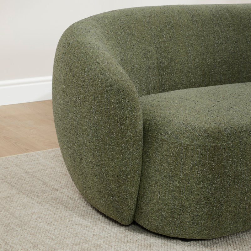 Harlan 89'' Boucle Upholstered Curved Sofa