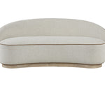 Zina Curved Sofa – Amazon Feather, Revive Performance Fabric, Upholstered Modern Sofa with Dacron Wrapped Cushions & High-Density Foam