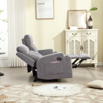 Brost Manual Recliner Loveseat with Cup Holders & Pocket Storage