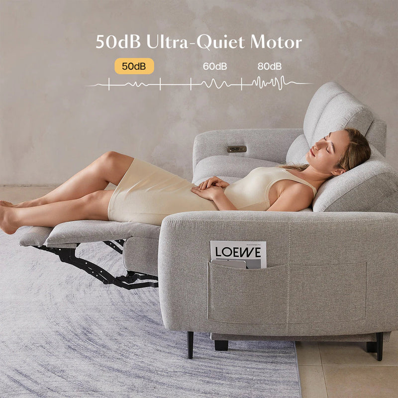 Pursifull Power Zero Wall Reclining Sofa with USB Ports