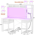 67.32" W Gaming Computer Desk with Storage Drawer, Cabinet and Open Shelving