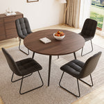 5 - Pieces Modern Kitchen Dining Set, 43'' to 59'' Extendable Dining Table Set with 32.8"H Upholstered Dining Chairs for 4 Person(1 Table 4 Chairs)