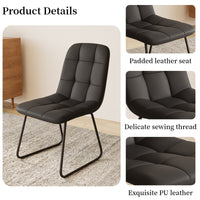 5 - Pieces Modern Kitchen Dining Set, 43'' to 59'' Extendable Dining Table Set with 32.8"H Upholstered Dining Chairs for 4 Person(1 Table 4 Chairs)