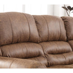 83.5" Wide Classic and Oversized Top Faux Leather Manual Reclining Sofa with Nailhead Trim