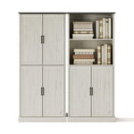 Hailiey Wood 71" H X 32" W X 16" D Office Storage Cabinet with Adjustable Shelf,Modular