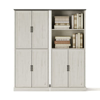 Hailiey Wood 71" H X 32" W X 16" D Office Storage Cabinet with Adjustable Shelf,Modular
