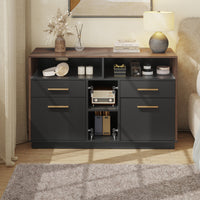 Adonia 41.3"W 4 Drawer Lateral File Storage Cabinet, With Lock, Power Strip, Storage