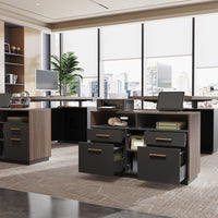 Adonia 41.3"W 4 Drawer Lateral File Storage Cabinet, With Lock, Power Strip, Storage