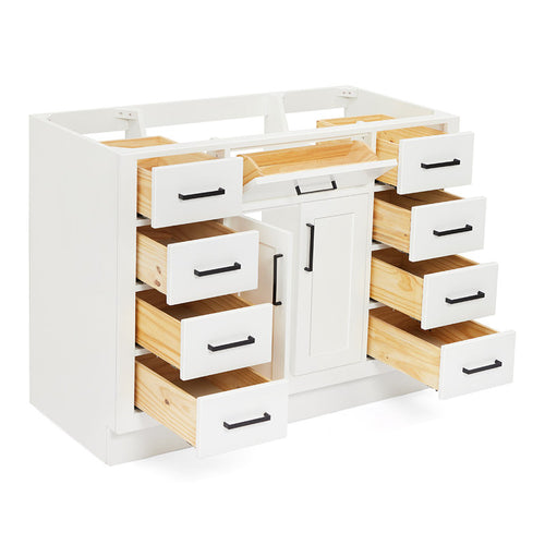 Osoria 48'' Solid Wood Single Bathroom Vanity Base Only, Base Cabinet without Top