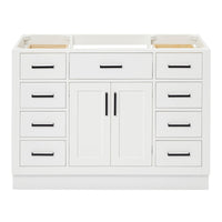 Osoria 48'' Solid Wood Single Bathroom Vanity Base Only, Base Cabinet without Top
