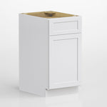 Modern Single Door Kitchen Base Cabinet With Top Drawer (Available In 12", 15", & 18"