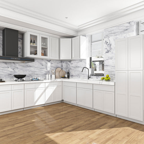 Modern Single Door Kitchen Base Cabinet With Top Drawer (Available In 12", 15", & 18"