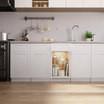 Modern Single Door Kitchen Base Cabinet With Top Drawer (Available In 12", 15", & 18"