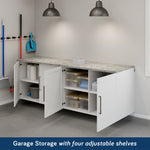 Garage Core 2 Base Cabinets & Doors In White