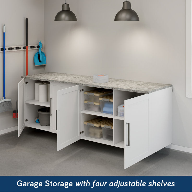 Garage Core 2 Base Cabinets & Doors In White