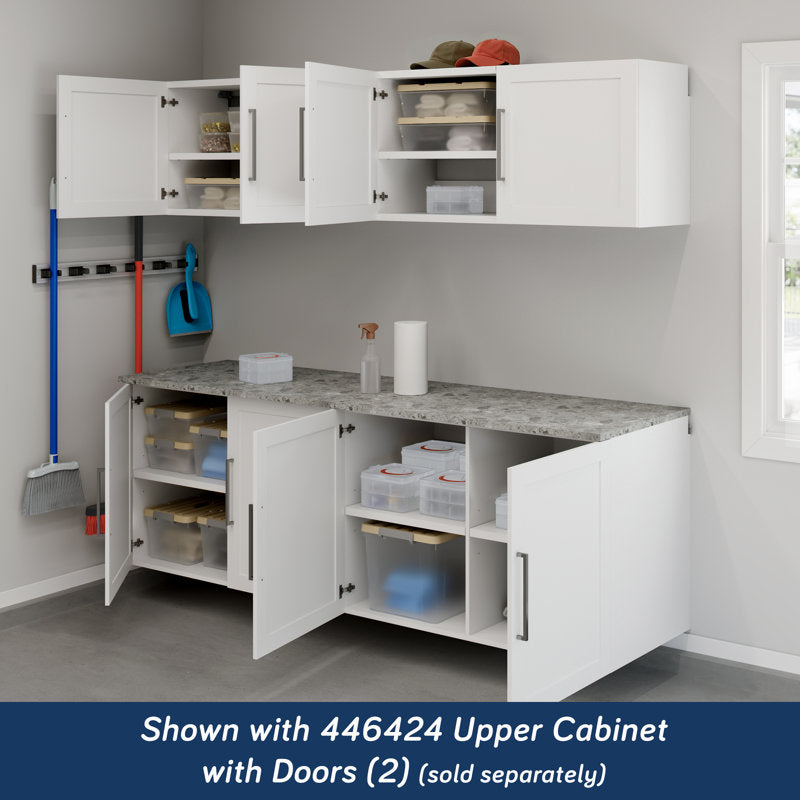 Garage Core 2 Base Cabinets & Doors In White