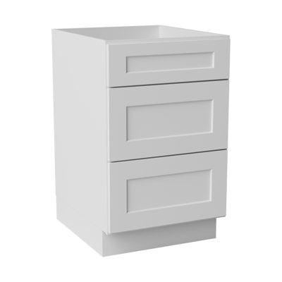 Brookings Unassembled Shaker Drawer Base Kitchen Cabinet