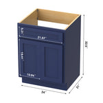 Hibbitts 24'' Single Bathroom Vanity Base Only