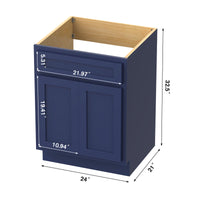 Hibbitts 24'' Single Bathroom Vanity Base Only