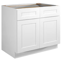 Brookings Unassembled Shaker Base Kitchen Cabinet, White
