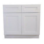 Brookings Unassembled Shaker Base Kitchen Cabinet, White