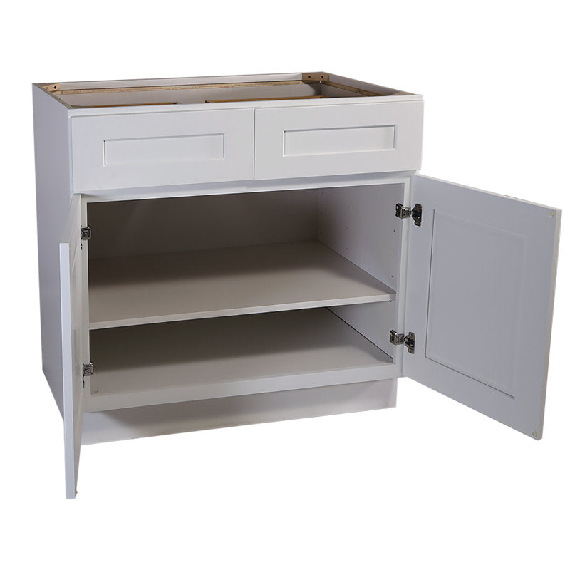 Brookings Unassembled Shaker Base Kitchen Cabinet, White