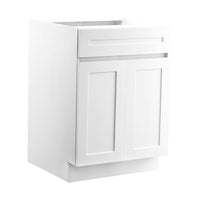 Shaker Base Cabinet 24" D x 34.5" H Ready to Assemble Cabinet White