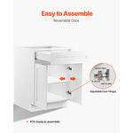 Shaker Base Cabinet 24" D x 34.5" H Ready to Assemble Cabinet White