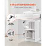 Shaker Base Cabinet 24" D x 34.5" H Ready to Assemble Cabinet White