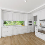 33"W x 34.5"H x 24"D RTA Sink Base Kitchen Cabinet with White Birch Solid Wood