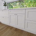 33"W x 34.5"H x 24"D RTA Sink Base Kitchen Cabinet with White Birch Solid Wood