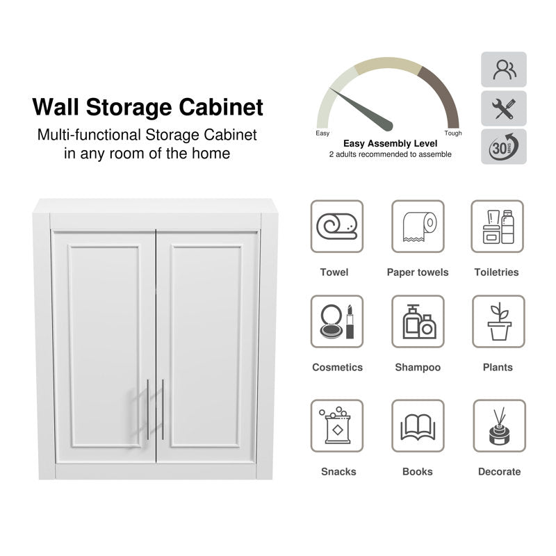 Coster 26" H Wall-Mounted Bathroom Cabinet with Adjustable Shelf