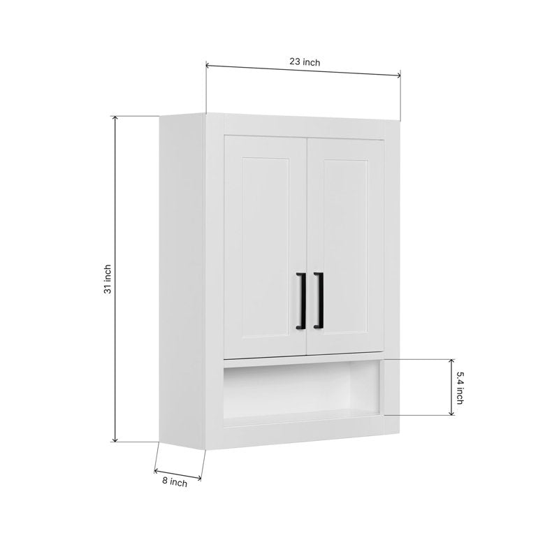 Solid Wood Bathroom Wall cabinet 31"H x 23.1W"