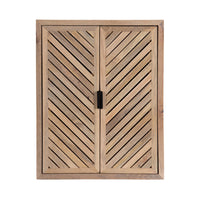 Domitilla 22" W Solid Wood and Metal Wall-Mounted Bathroom Cabinet
