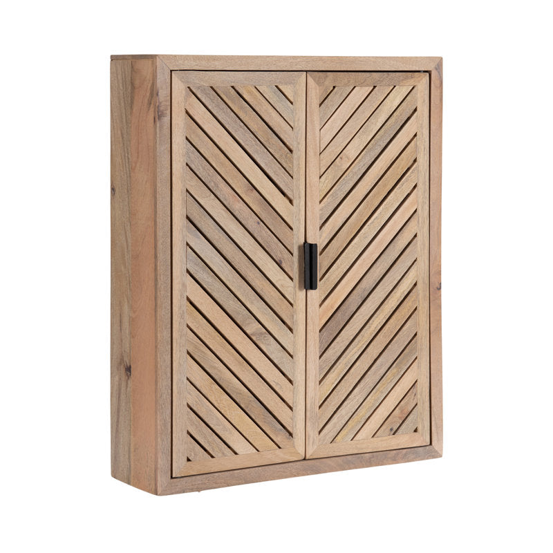 Domitilla 22" W Solid Wood and Metal Wall-Mounted Bathroom Cabinet