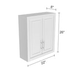 26"H x 22"W Bathroom Storage Wall Bathroom Cabinet
