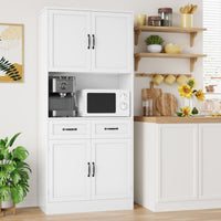 Kalauni 71" Kitchen Pantry Storage Cabinets with 2 Drawers
