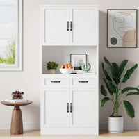 Kalauni 71" Kitchen Pantry Storage Cabinets with 2 Drawers