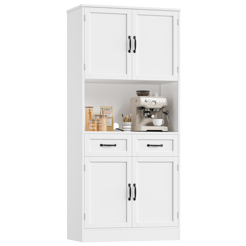 Kalauni 71" Kitchen Pantry Storage Cabinets with 2 Drawers