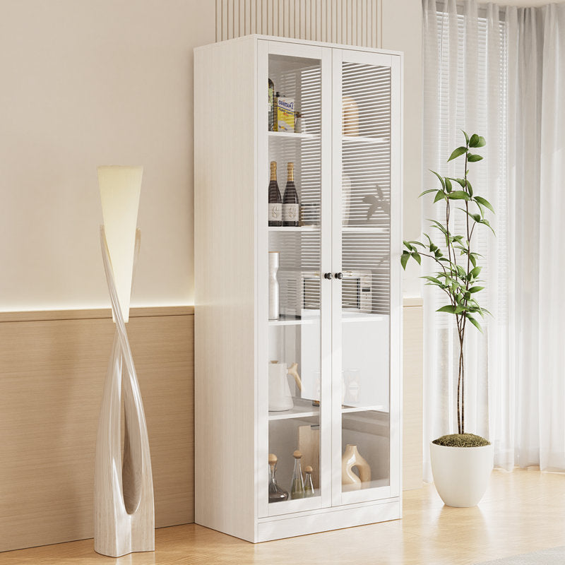 70.9'' Kitchen Pantry Cabinet With Glass Door