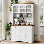 71.9'' Food Kitchen Pantry Storage Cabinet Kitchen Hutch with Drawer, 4 Doors and 6